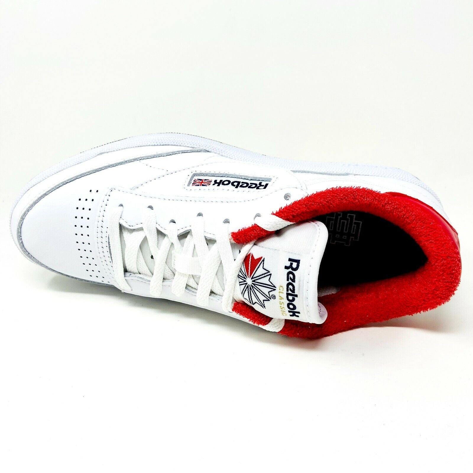 Reebok Club C 85 Eric Emanuel White Red Mens Shoes Casual Sneakers FY3412