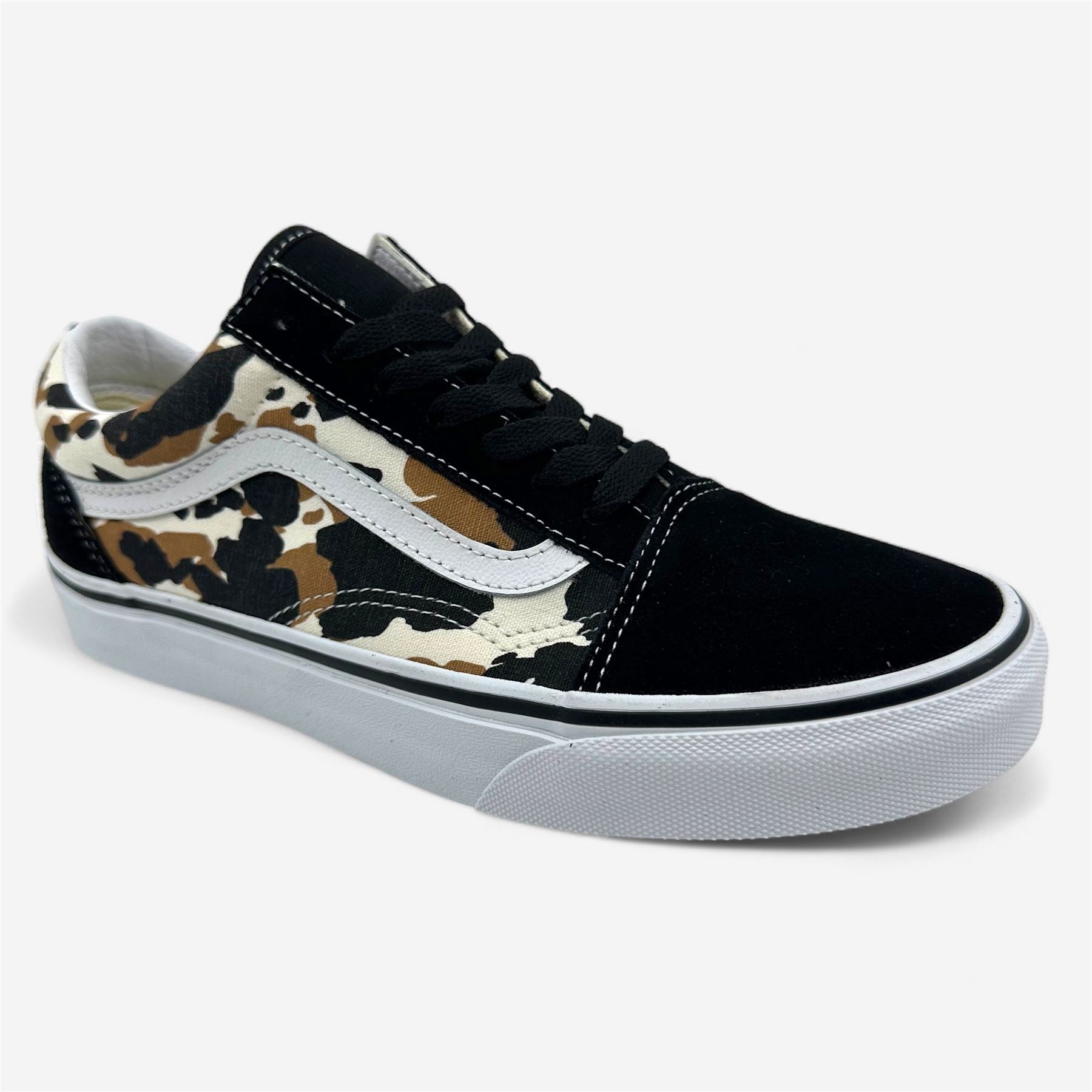 VANS Old Skool Cow Multi Color Womens Athletic Sneaker