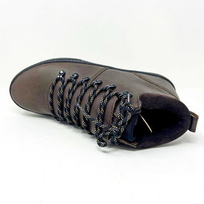 Clae Grant Umber Leather Brown Black Mens Premium Casual Sneakers