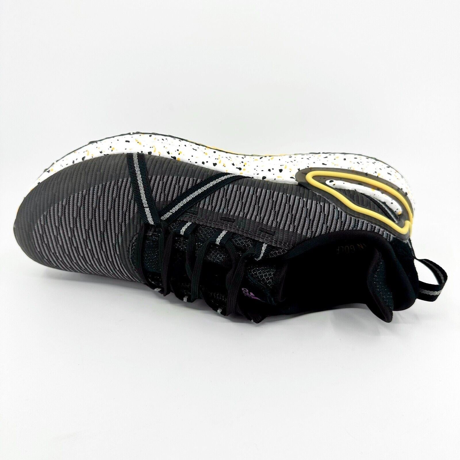 Adidas Solarthon Boost Black Gold Mens Spikeless Golf Shoes FZ1024