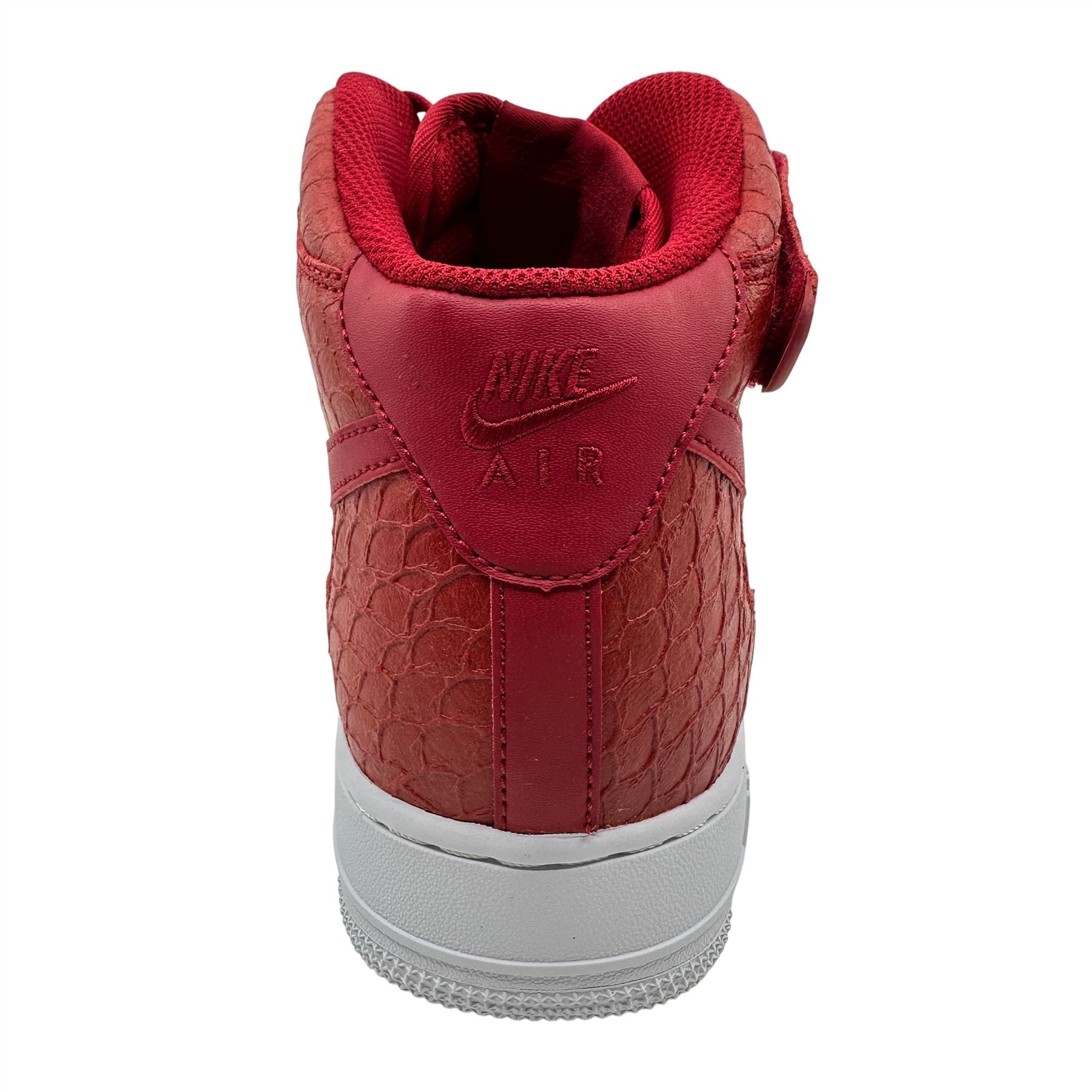Nike Air Force 1 Mid '07 LV8 Gym Red White Mens Athletic Python Sneaker