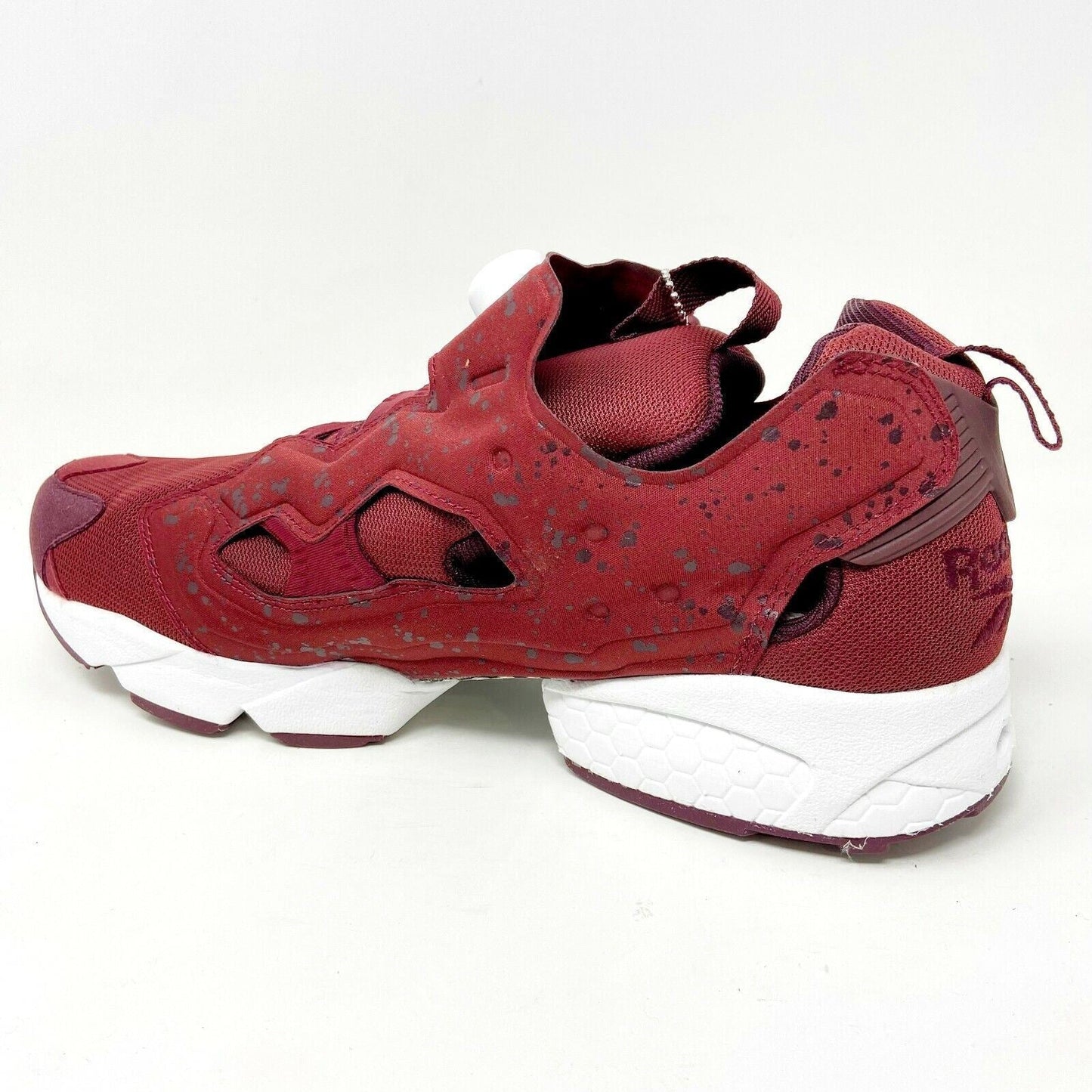 Reebok Instapump Fury SP Merlot Dark Red White Mens Basketball Sneakers AQ9802