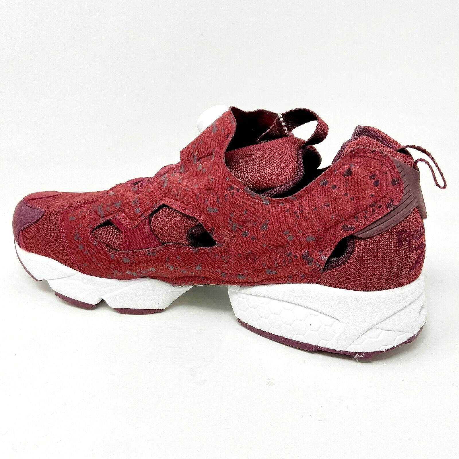 Reebok Instapump Fury SP Merlot Dark Red White Mens Basketball Sneakers AQ9802