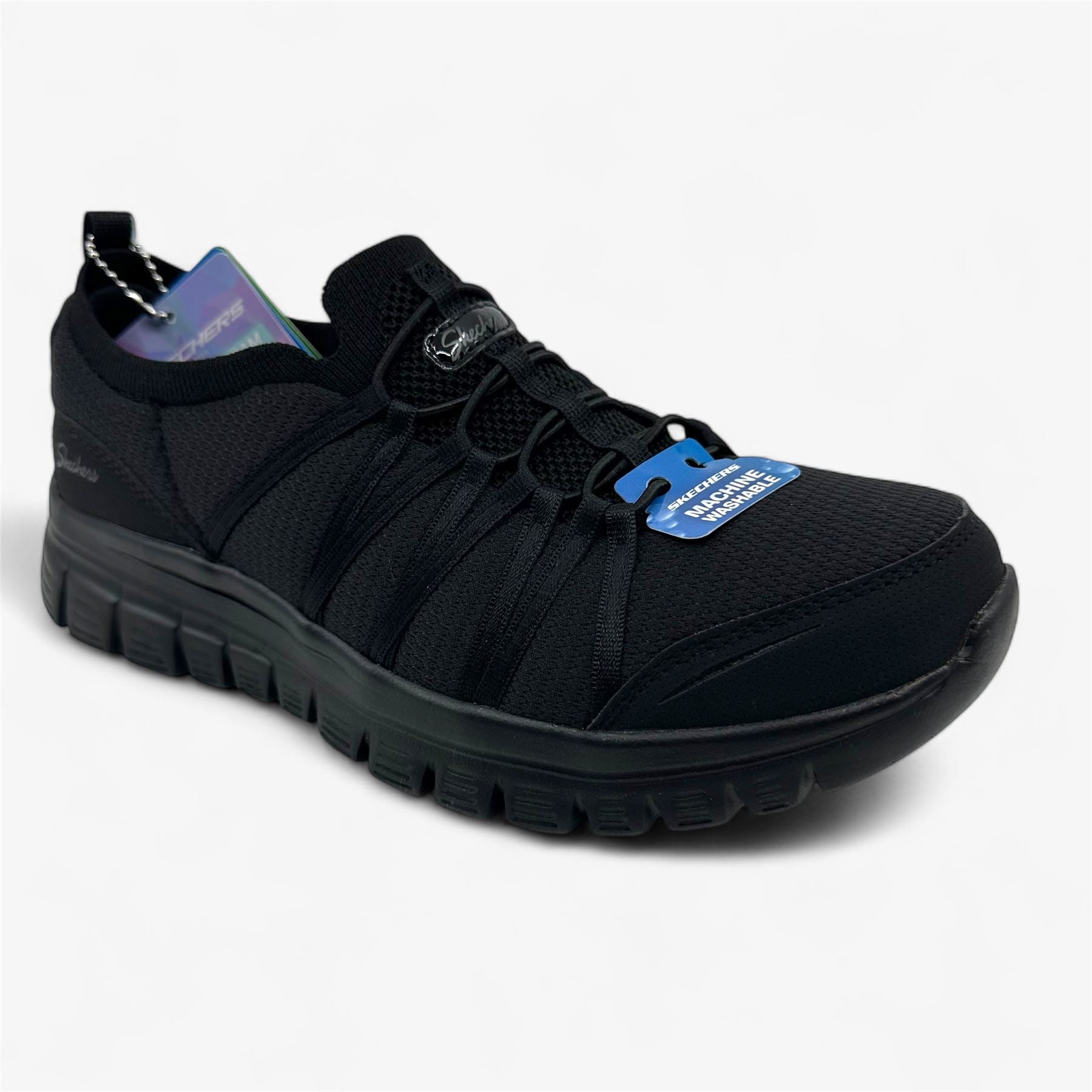 Skechers Graceful Soft Soul Black Womens Athletic Stretch Fit Sneaker