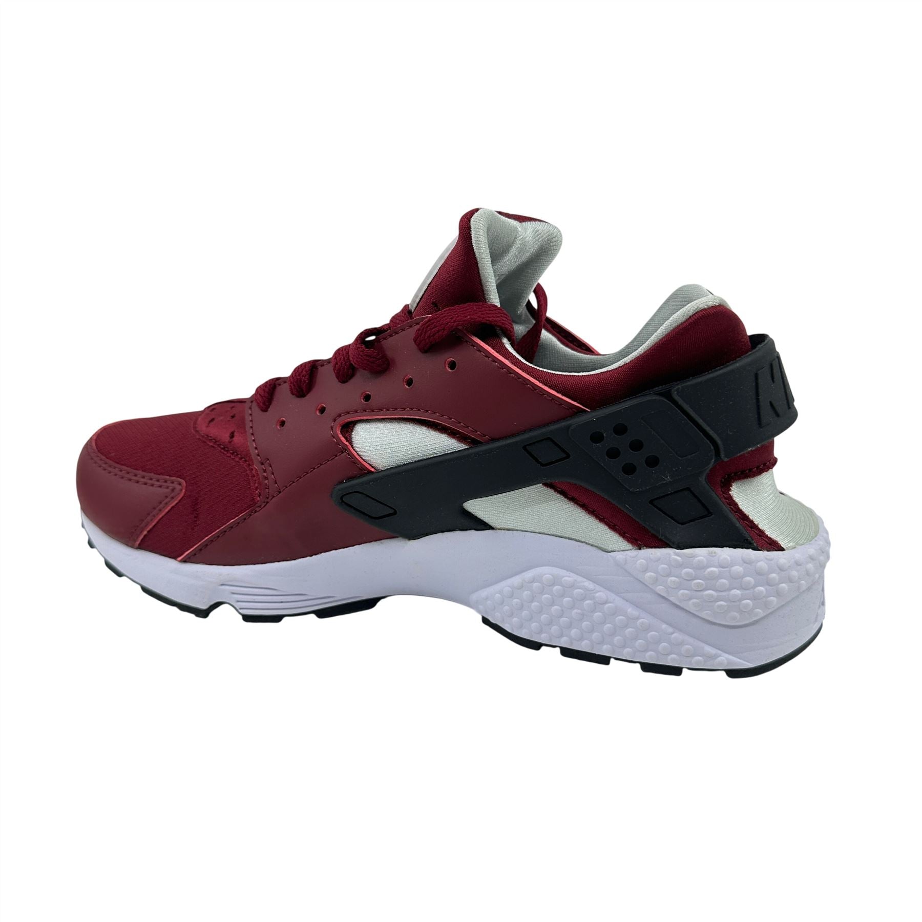 Nike Air Huarache Team Red Black Platinum Mens Size 9 Athletic Sneaker