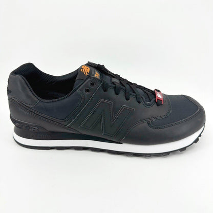 New Balance 574 Classics Flight Jacket Black Orange Mens Sneakers ML574FJB