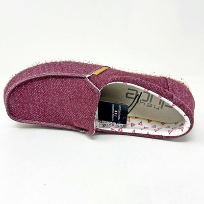 Hey Dude Womens Misty Burgundy Slip On Comfort Lightweight Shoes