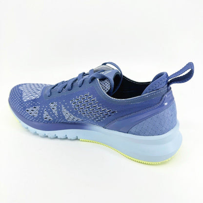 Reebok Print Smooth Clip Ultraknit Shadow Blue Womens Running Shoes BS5135