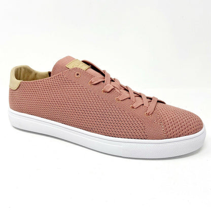 Clae Bradley Knit Rose White Mens Premium Casual Sneakers