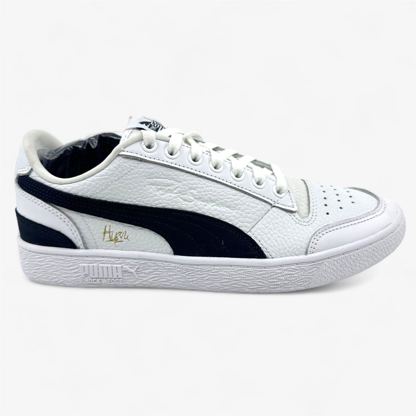 PUMA Ralph Sampson x Hussle Way White Peacoat Mens Athletic TMC Sneaker
