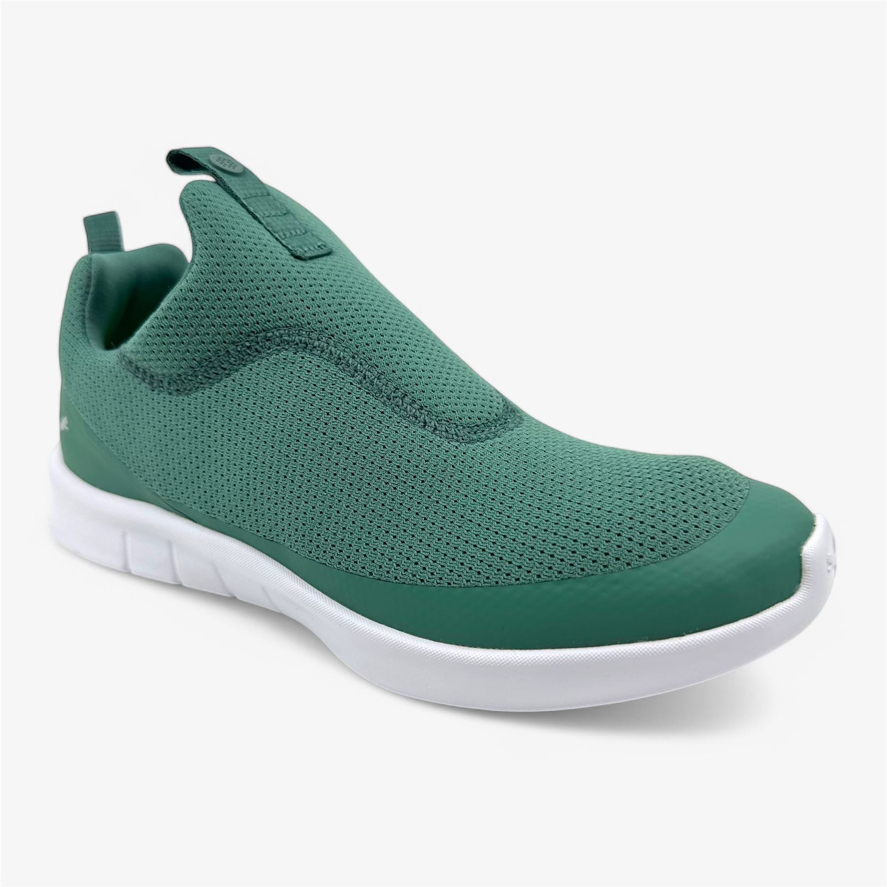 PUMA Laguna Fusion Slip On Blue Spruce Silver Womens Spikeless Golf Shoes