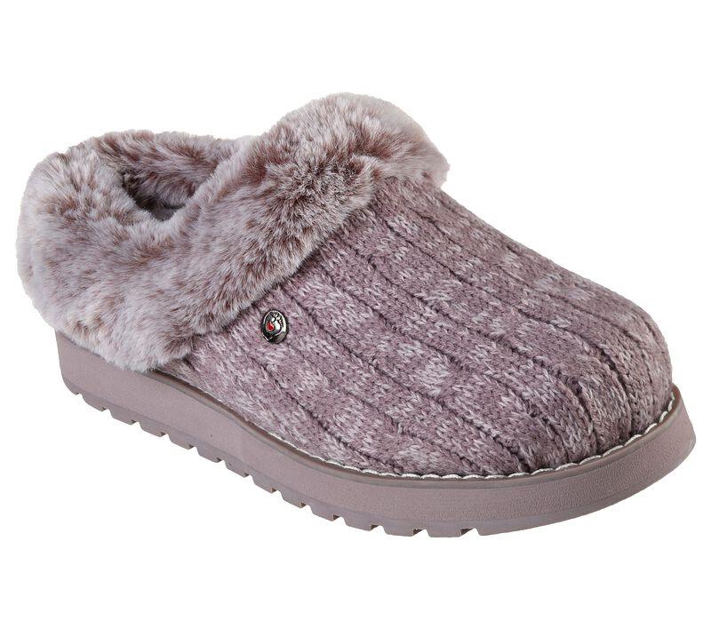 Womens Wide Fit Skechers Keepsakes Ice Angel Mule Slippers - Exclusive