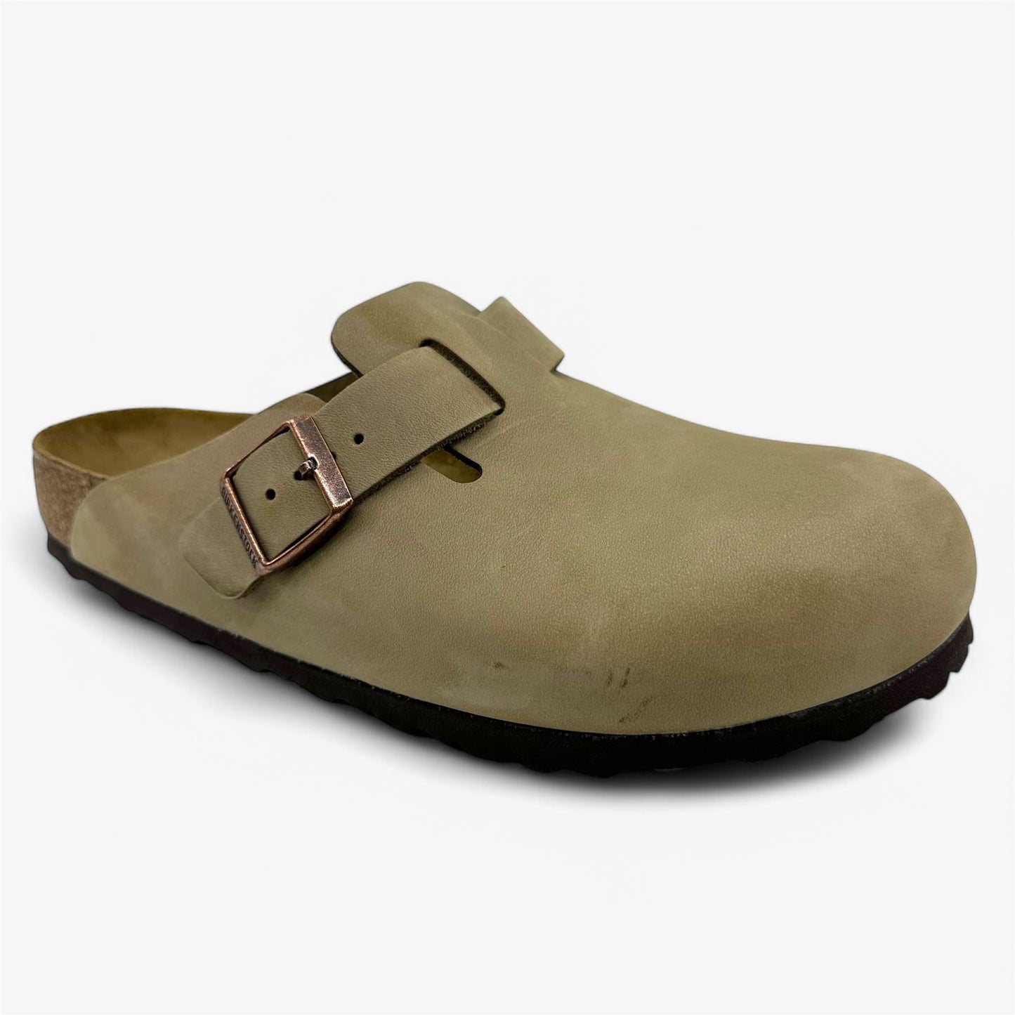 Birkenstock Boston BS Tabacco Brown Mens Casual Soft Footbead Clog