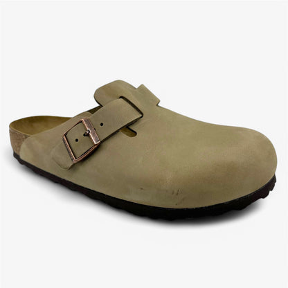 Birkenstock Boston BS Tabacco Brown Mens Casual Soft Footbead Clog