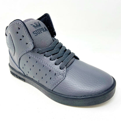 Supra Atom Magnet Gray Black Kids Size 13 Casual Sneakers SK91026