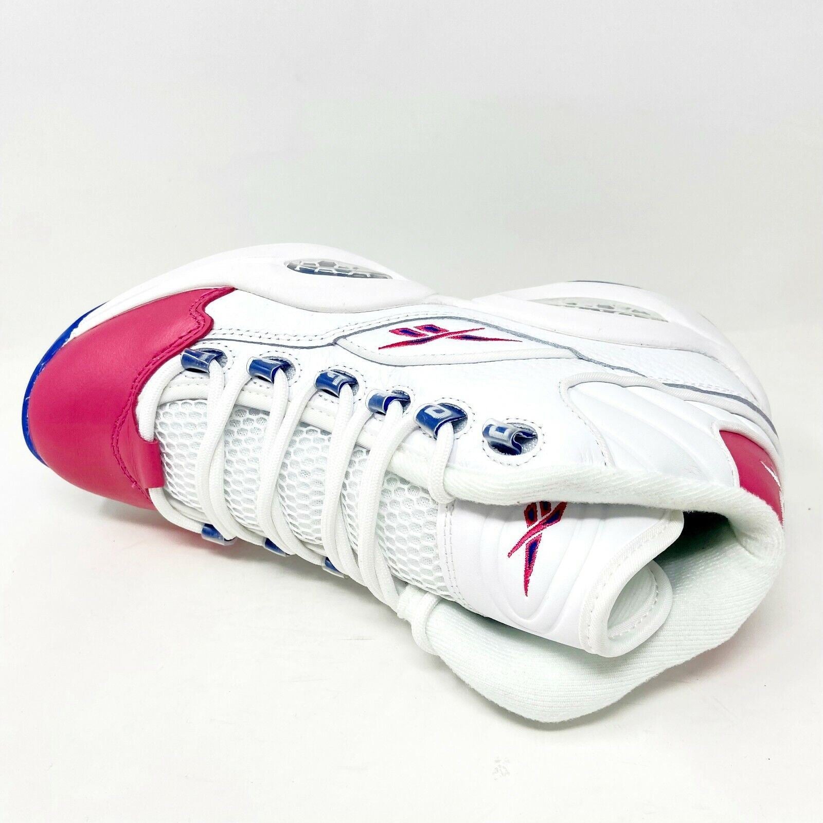 Reebok Question Mid Eric Emanuel Pink Toe White Mens Sneakers FX7441