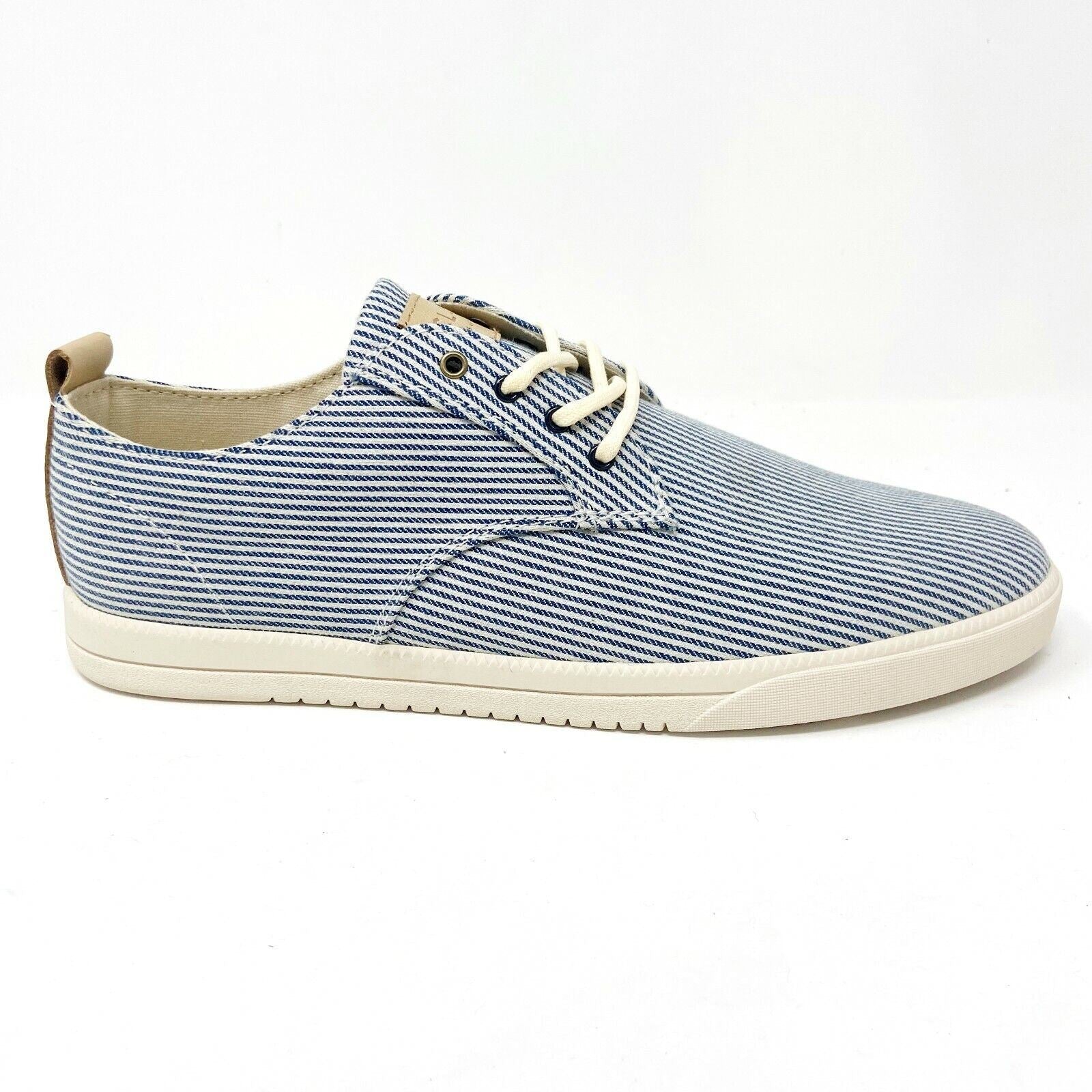Clae Ellington Textile Navy White Mens Casual Sneakers