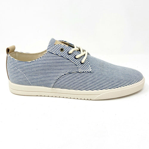 Clae Ellington Textile Navy White Mens Casual Sneakers