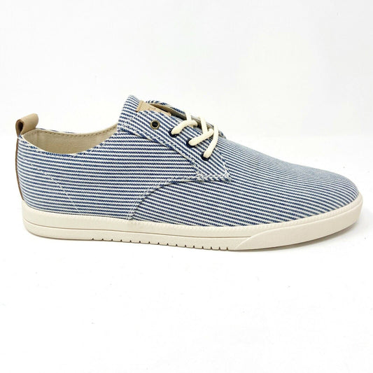 Clae Ellington Textile Navy White Mens Casual Sneakers