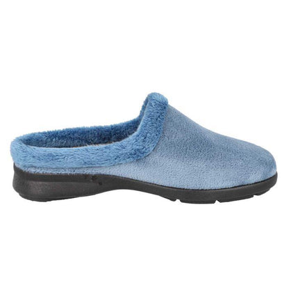 Women's Wide Fit DB Rug Mule Slippers