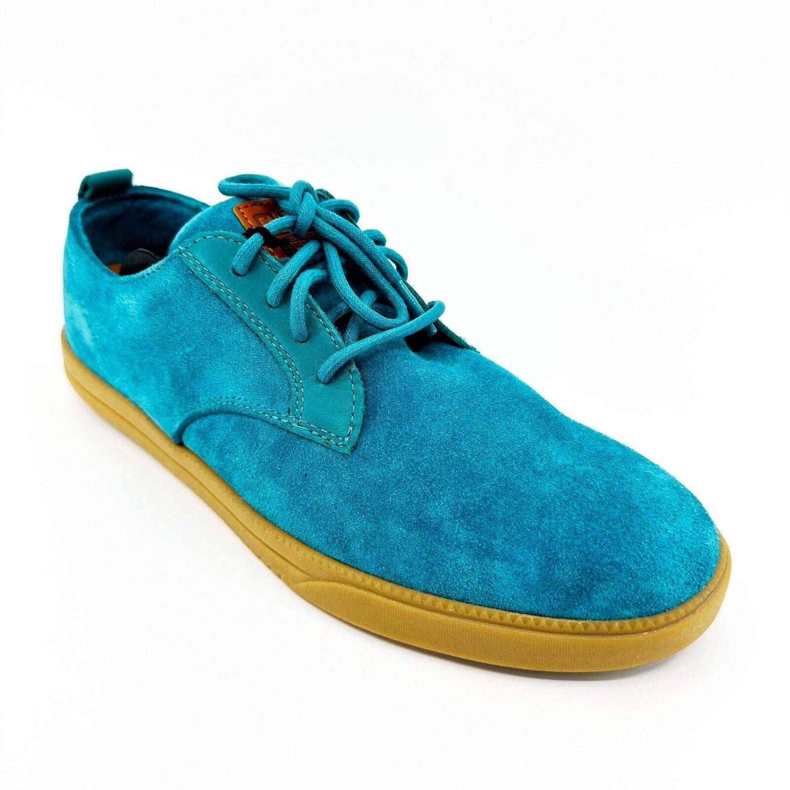 Clae Ellington Suede Teal Blue Gum Mens Size 7 Premium Sneakers