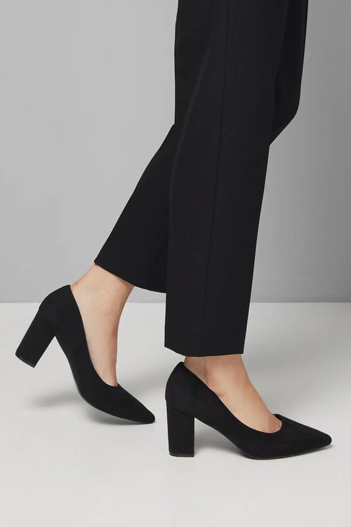 Women's Wide Fit Good For The Sole Exmoor Faux Suede Court Shoes
