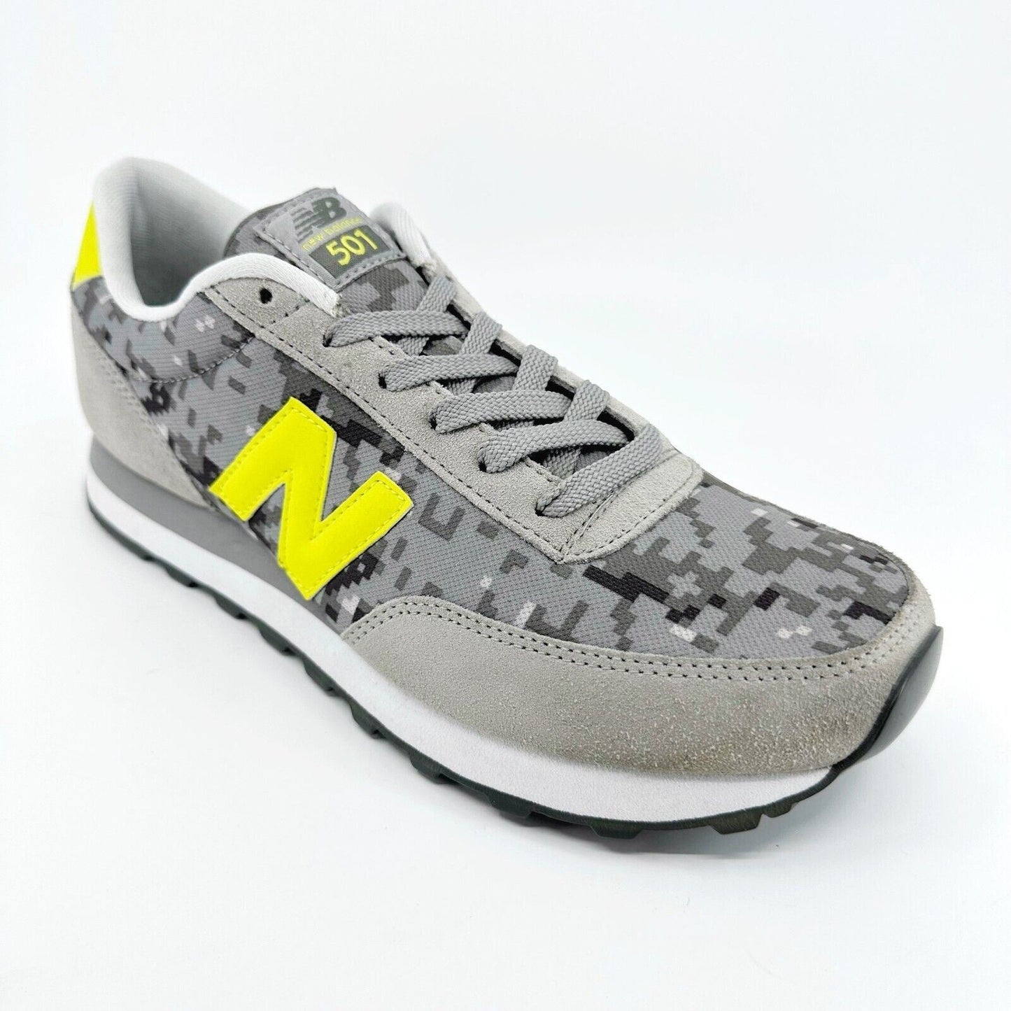 New Balance 501 Classics Retro Gray Lime Suede Mens Sneakers ML501TCA