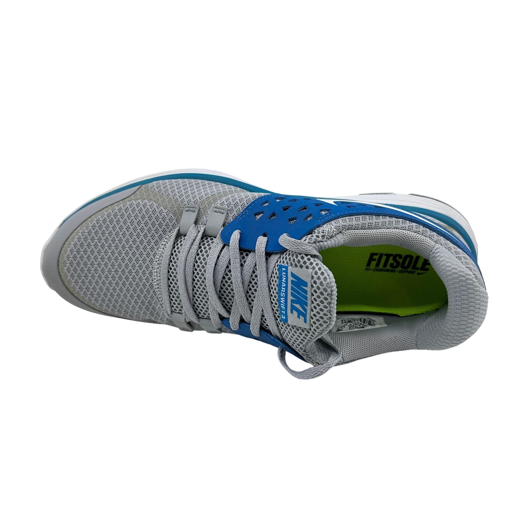 Nike Lunarswift + 3 Wolf Grey White Blue Mens Athletic Sneaker
