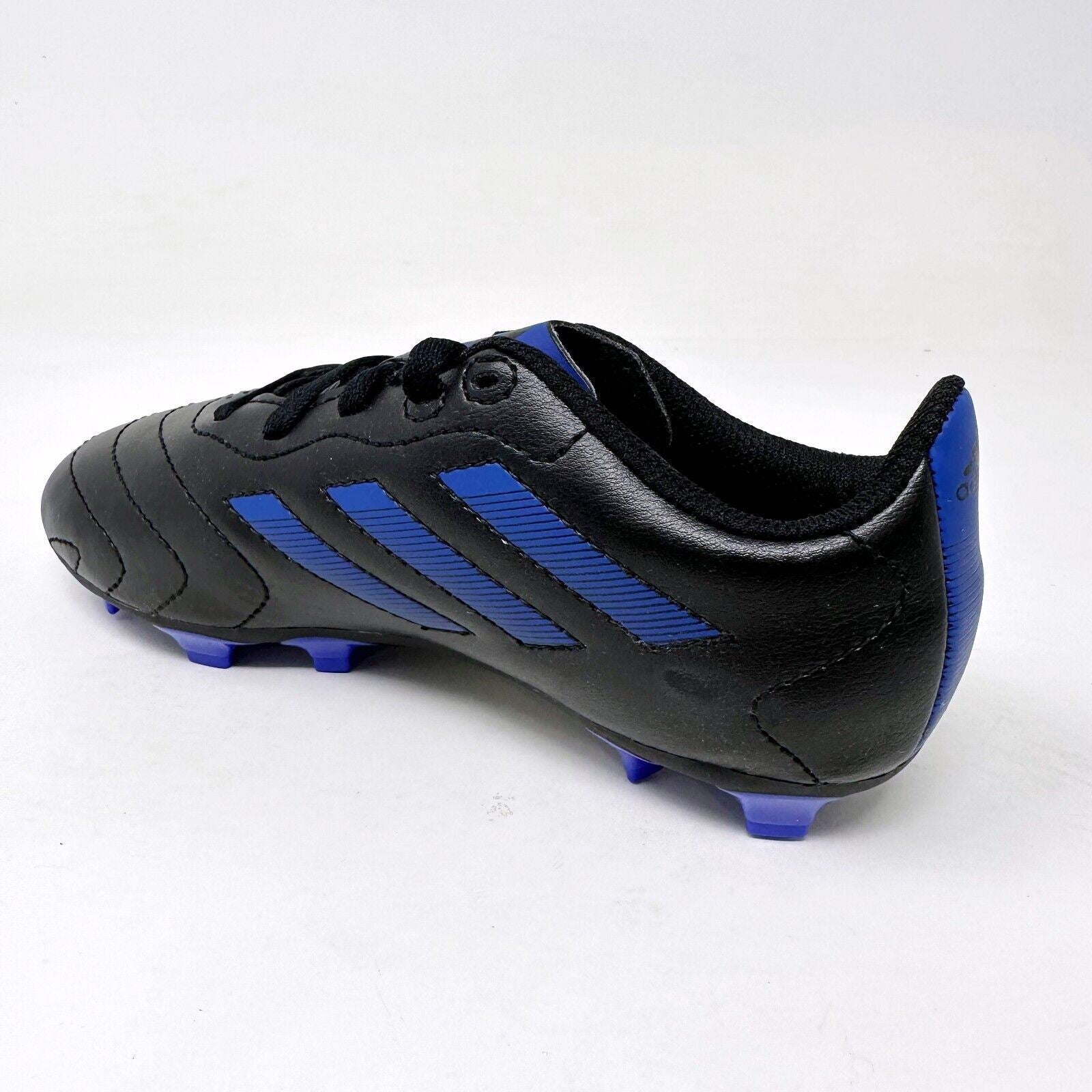 Adidas Goletto VIII FG J Black Blue Kids Youth Size 1 Soccer Cleats GX6906