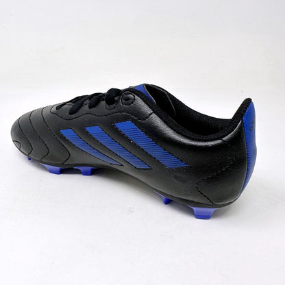 Adidas Goletto VIII FG J Black Blue Kids Youth Size 1 Soccer Cleats GX6906
