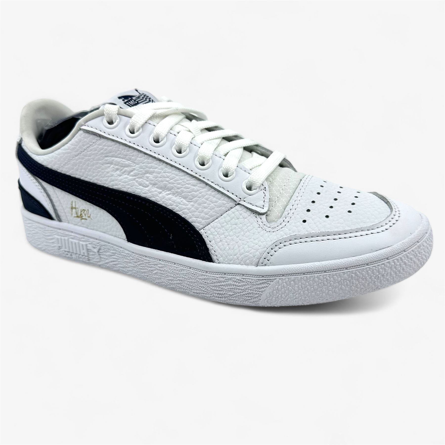 PUMA Ralph Sampson x Hussle Way White Peacoat Mens Athletic TMC Sneaker