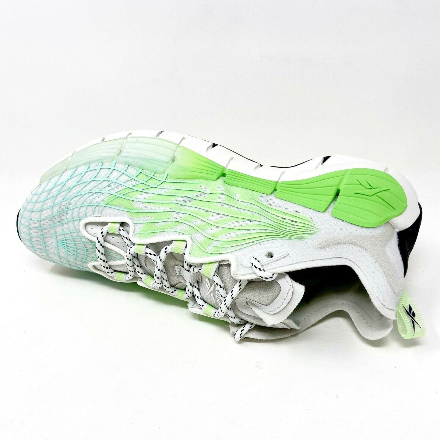 Reebok Zig Kinetica II Neon Mint True Grey Womens Running Sneakers FX9406
