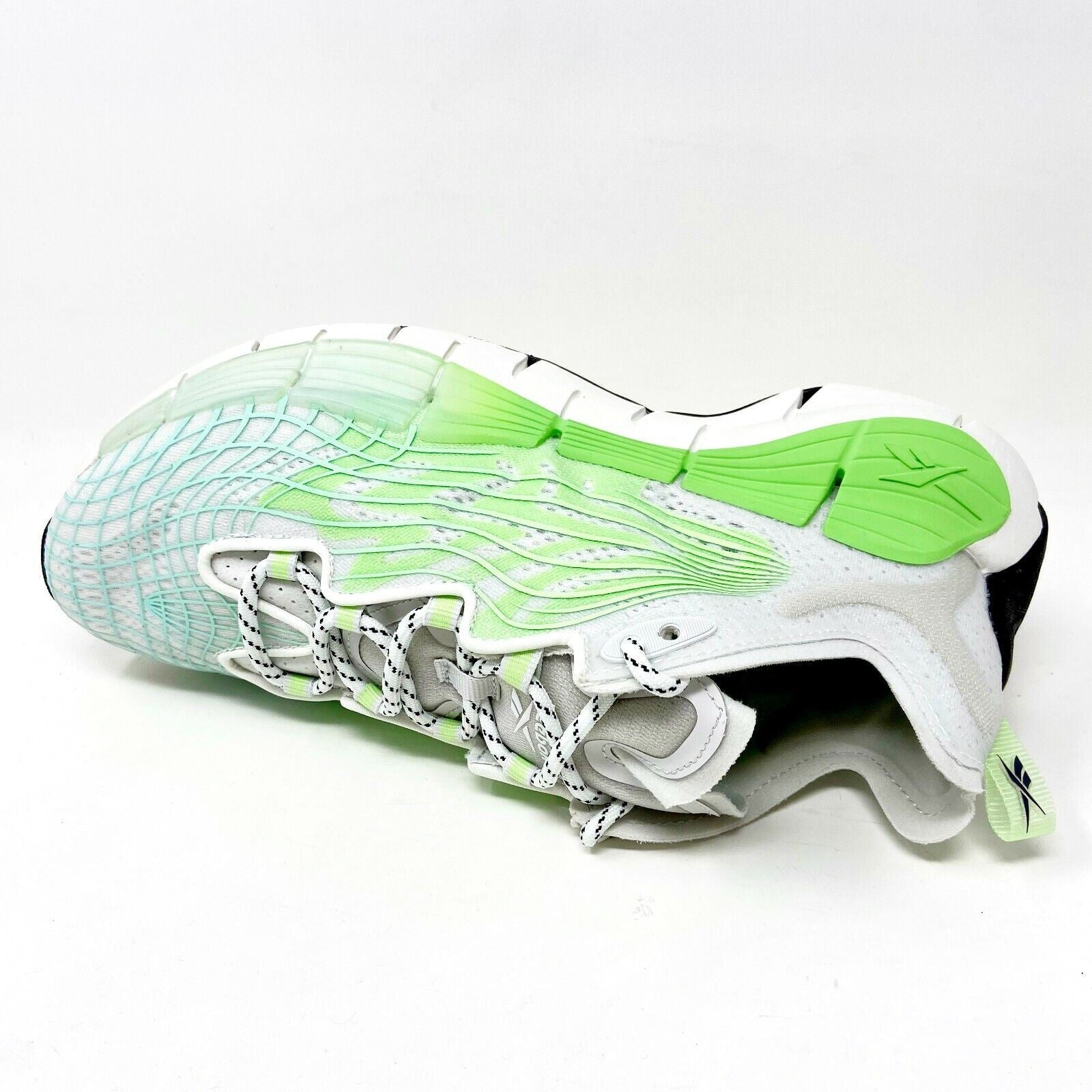 Reebok Zig Kinetica II Neon Mint True Grey Womens Running Sneakers FX9406