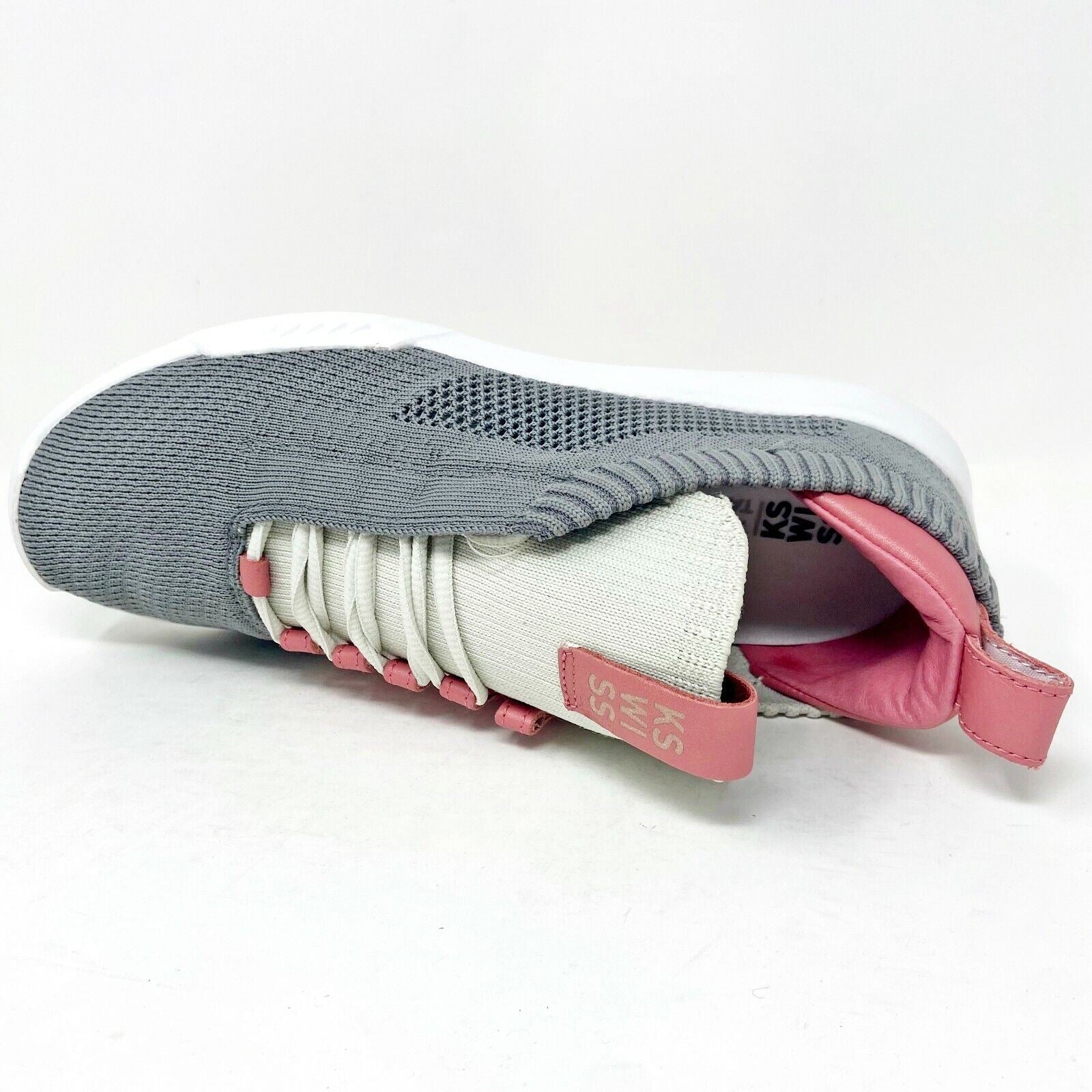 K-Swiss Gen K Icon Knit Cloudburst Desert Rose Gray Womens Shoes 95578 039