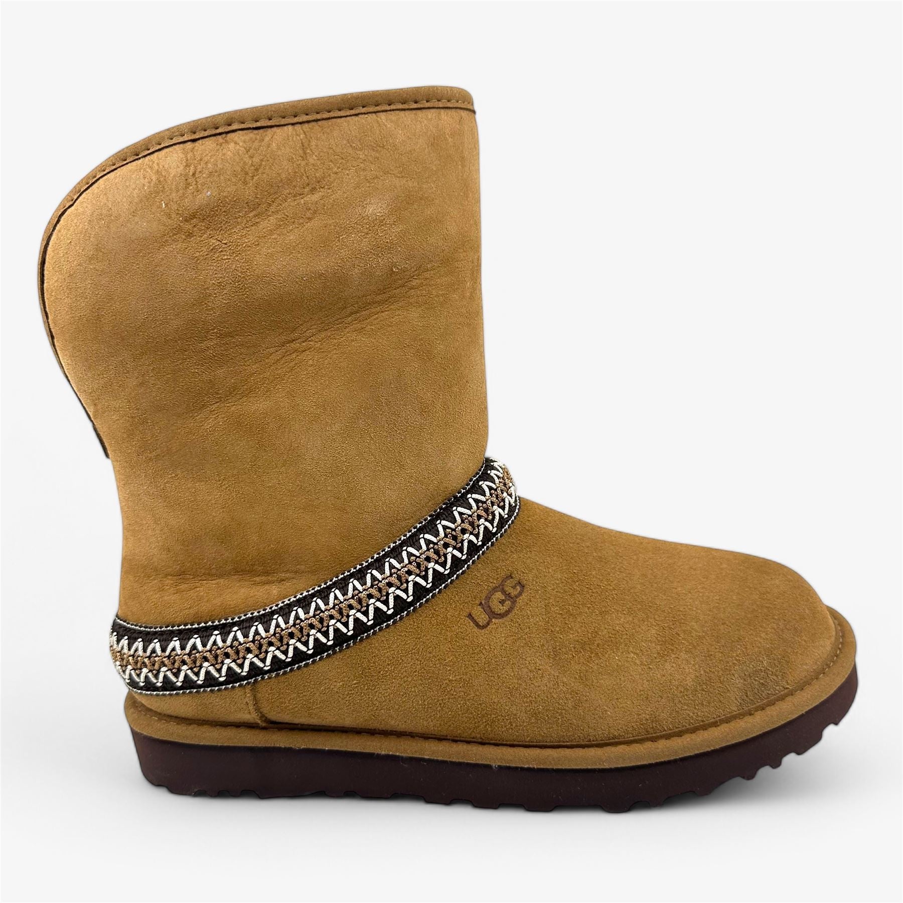 UGG Classic Short Crescent Chestnut Womens Boot Shearling Style