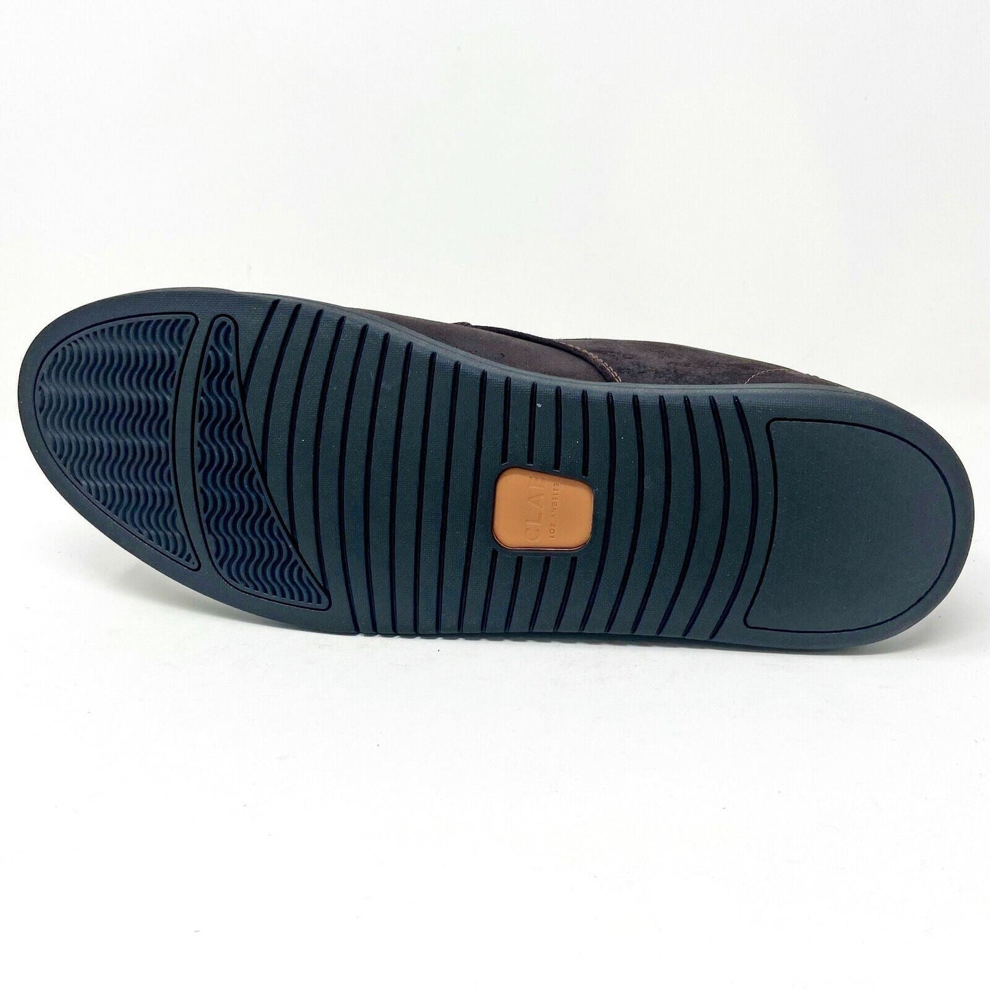 Clae Ellington Umber Waxed Suede Mens Premium Casual Sneakers