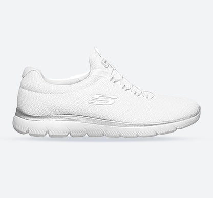 Women's Wide Fit Skechers 12980W Summits Slip On Sports Trainers