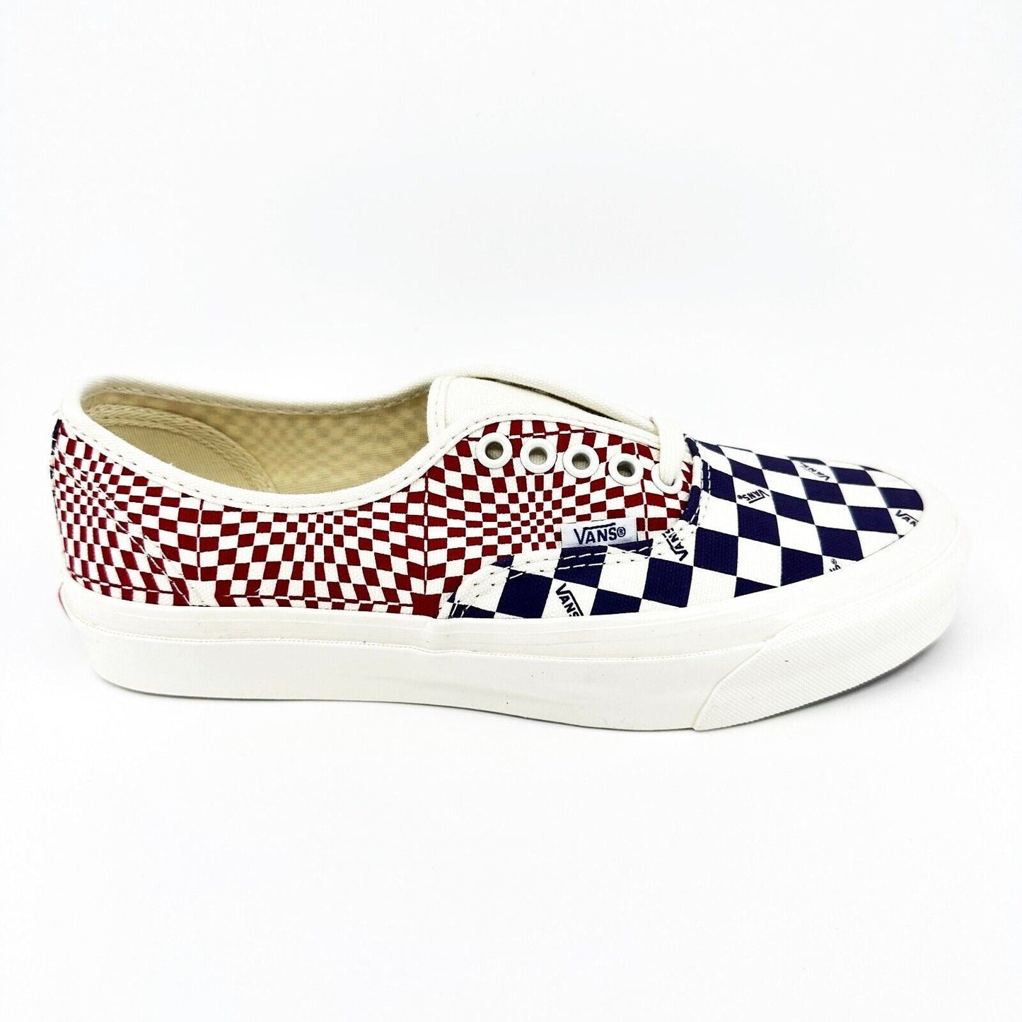 Vans Vault OG Authentic LX (Canvas) Logo Check Violet Indigo Racing Mens Sneaker