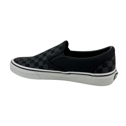 VANS Classic Slip On Checkerboard Black Mens Athletic Sneaker