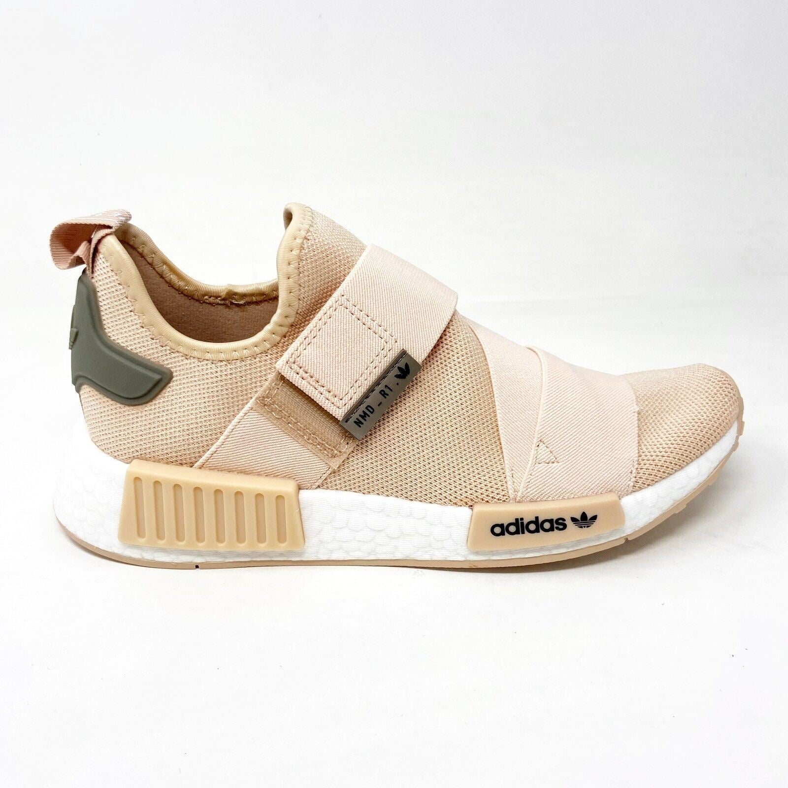 Adidas Originals NMD R1 Strap Halo Blush White Womens Running Shoes GW9469