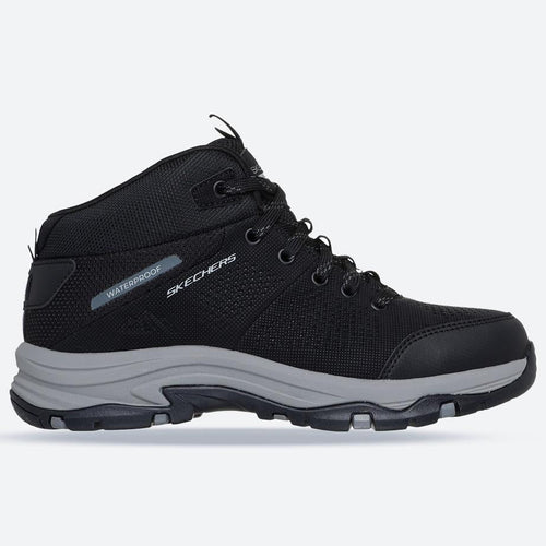 Women's Relaxed Fit Skechers 180005 Waterproof Trego Trail Destination Boots - Black/Charcoal