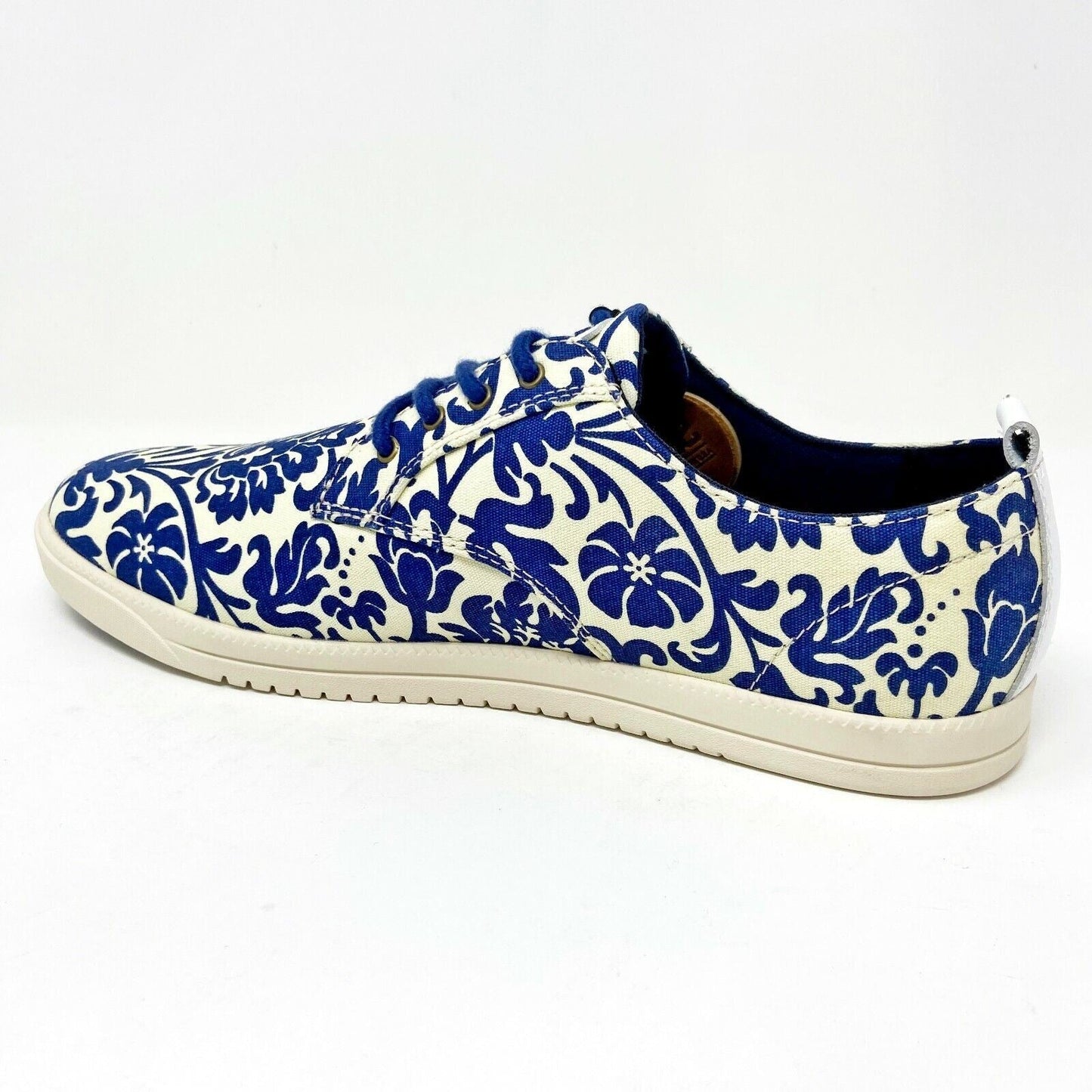 Clae Ellington Textile Midnight Cream Canvas Mens Size 9 Premium Sneakers