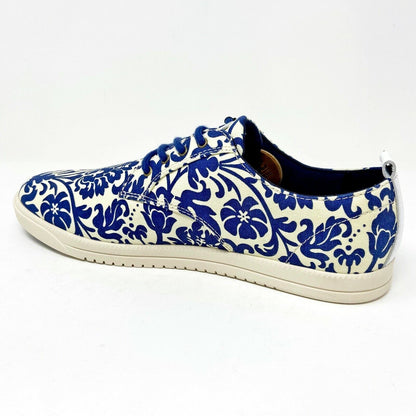 Clae Ellington Textile Midnight Cream Canvas Mens Size 9 Premium Sneakers