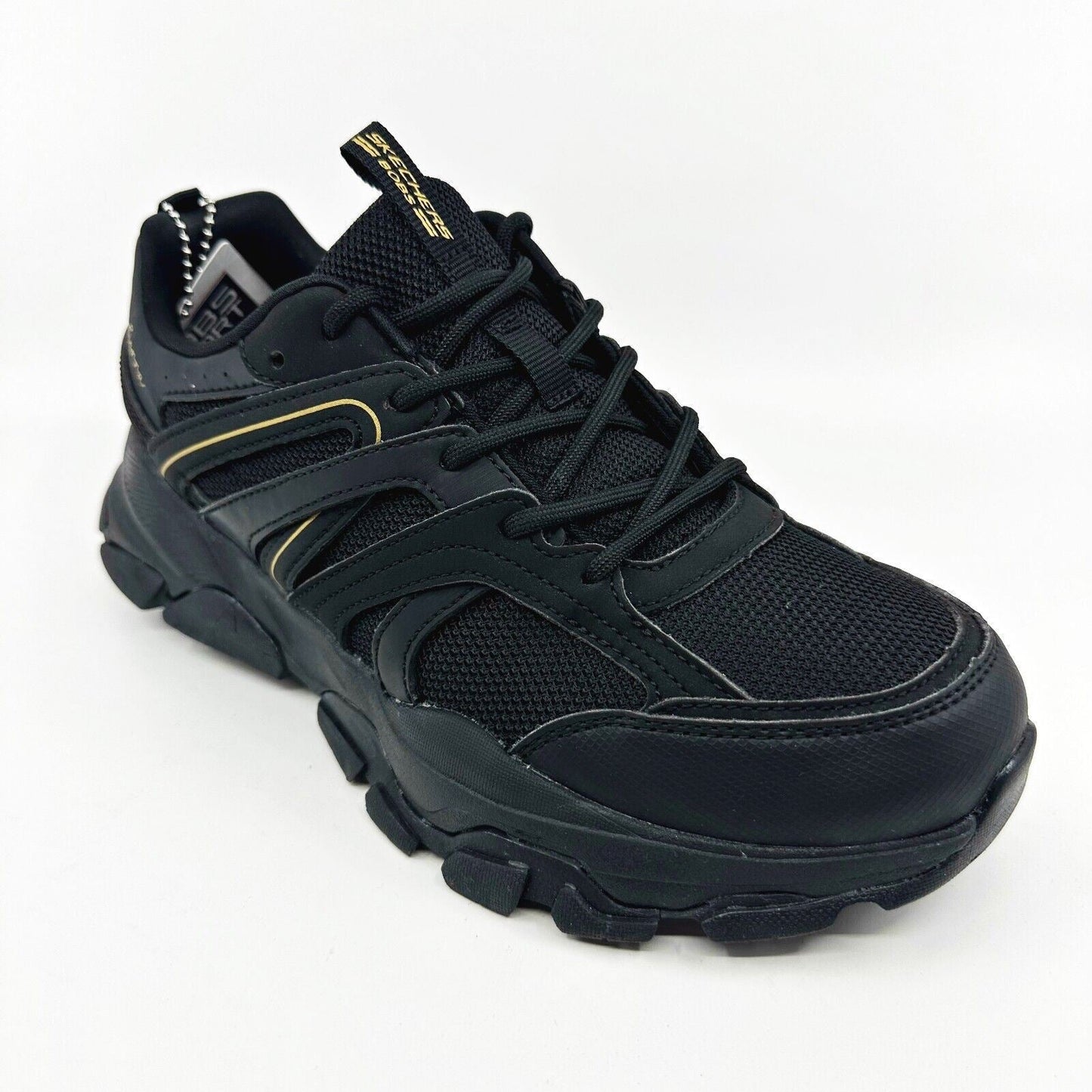Skechers Sierra Edge & Flow Black Womens Size 7.5 Athletic Sneakers