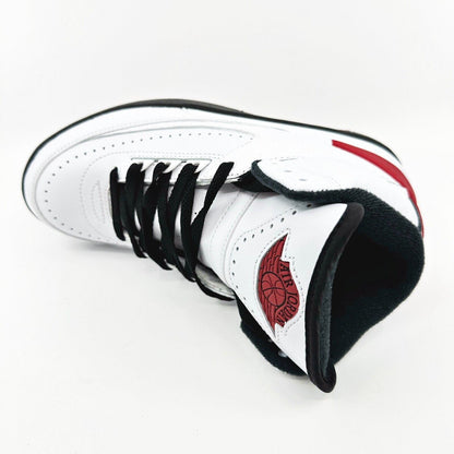 Nike Air Jordan 2 Retro White Varsity Red Black Womens Size 6.5 Sneakers