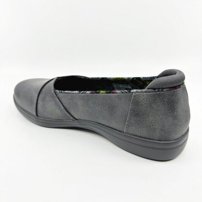 Skechers Arch Fit Uplift Core Roots Charcoal Womens Size 6.5 Slip On Shoes