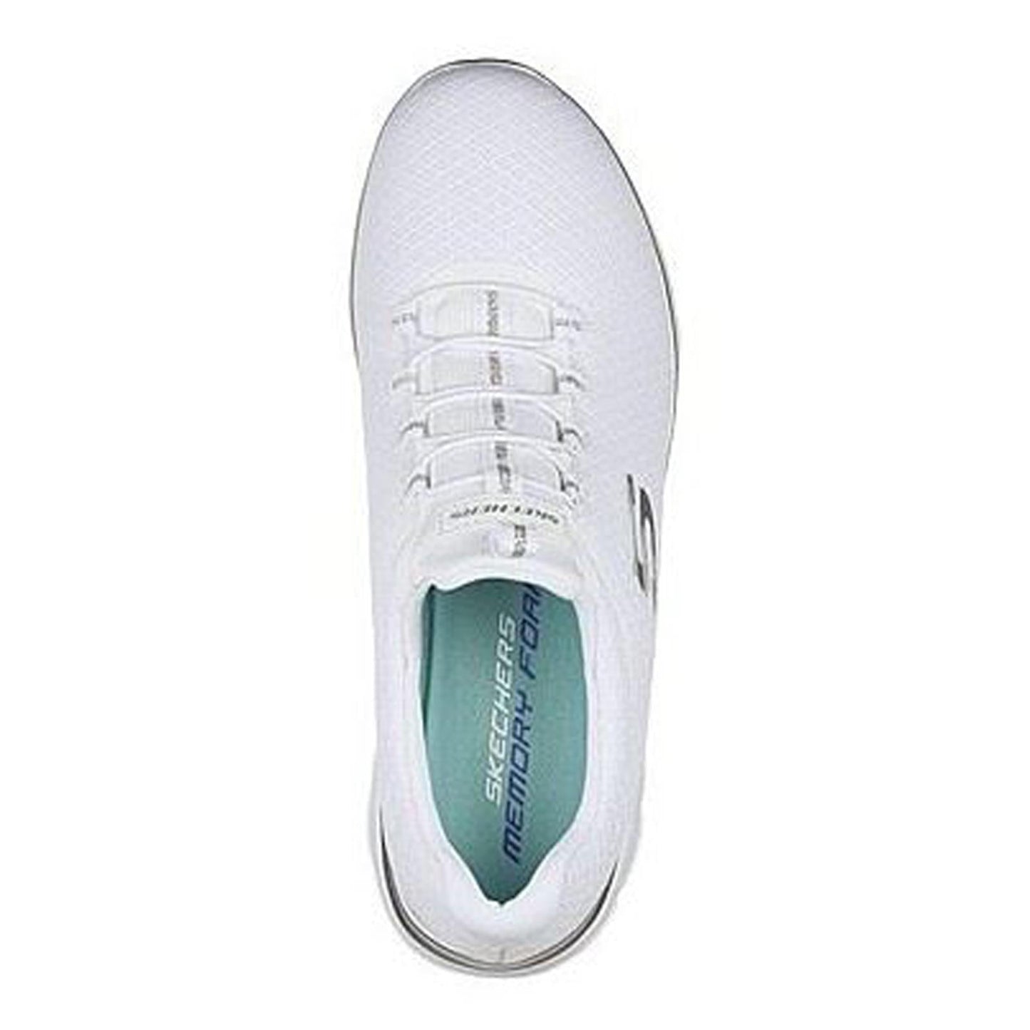 Women's Wide Fit Skechers 12980W Summits Slip On Sports Trainers