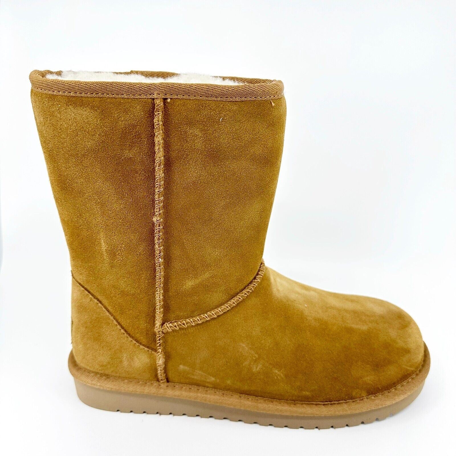 Koolaburra by UGG Koola Short Chestnut Womens  Faux Fur Shearling Suede Boots