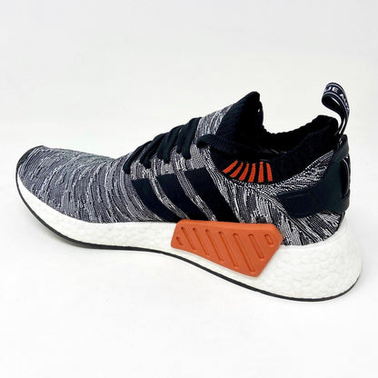 Adidas NMD R2 PK Primeknit Black White Future Harvest Mens Sneakers BY9409