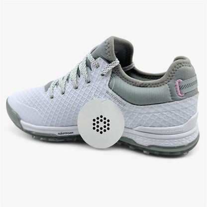 PUMA Proadapt Alphacat White Silver Pink Lady Womens Waterproof Golf Shoes